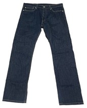 Levi Strauss 513 Mens Dark Wash Jeans Size 34x32 Excellent Condition  - $29.21