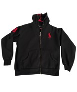 Vtg 1990’s Polo Ralph Lauren 2XL Big Pony Crest Zip Hoodie Embroidered Mens - $76.00