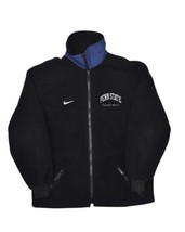 Vintage Nike Penn State Basketball Fleece Jacket Mens M Black Zip Nittan... - £35.53 GBP