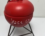 Just Grill It Kettle Grill BBQ Christmas Tree Holiday Ornament - £7.08 GBP