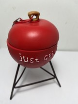 Just Grill It Kettle Grill BBQ Christmas Tree Holiday Ornament - £7.07 GBP