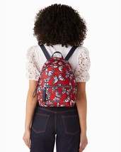 NWB Kate Spade Chelsea Nylon Backpack Red Butterflies KB591  $299 Dust Bag FS - £105.11 GBP