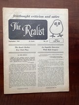 The Realist #29 - September 1961 - Paul Krassner - Biting Satire &amp; Cynical Humor - £7.08 GBP