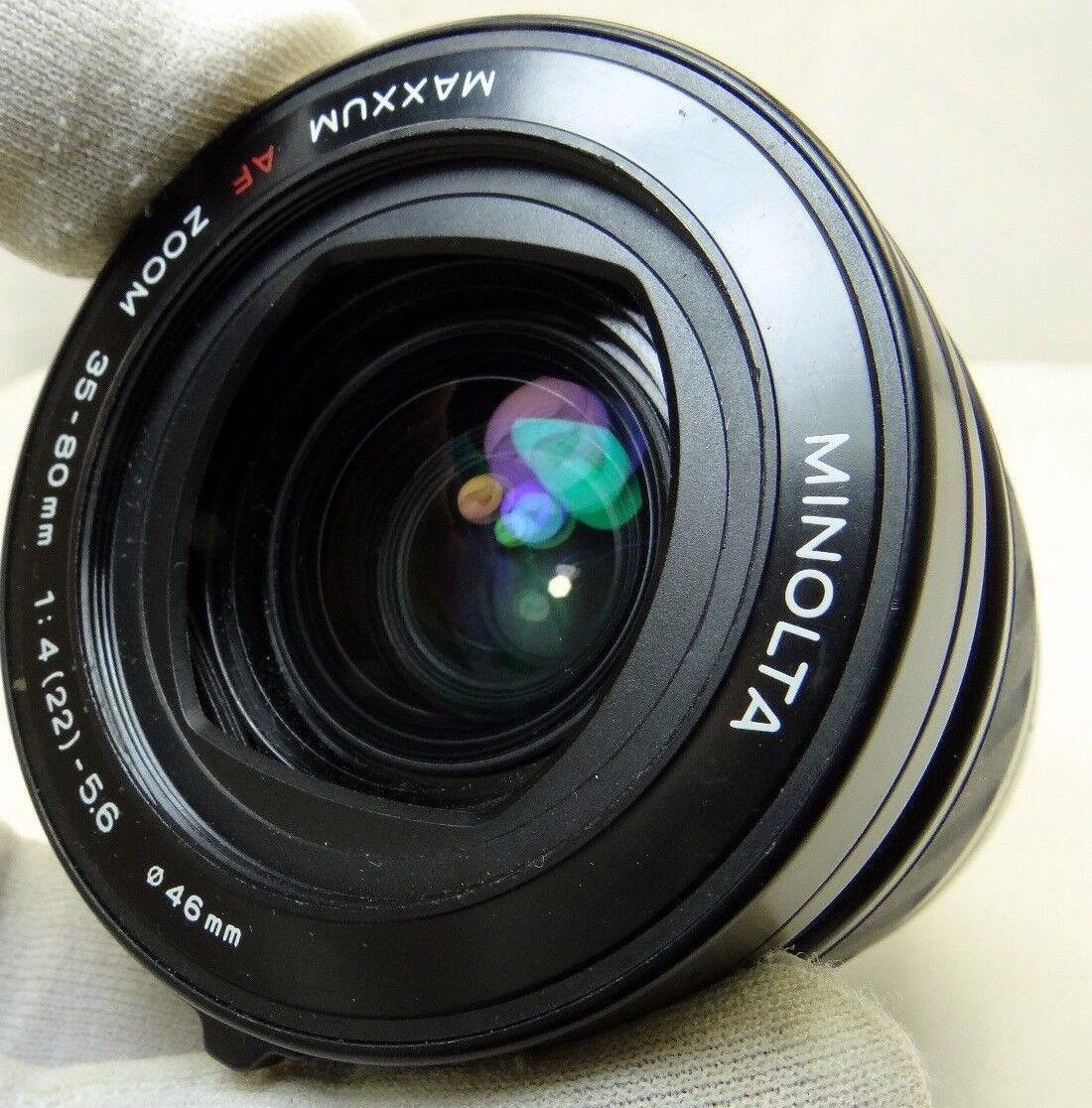 Minolta 35-80mm f4-5.6 Lentille Maxxum Haze Intérieur - Pièces Ou Repair... - £17.61 GBP