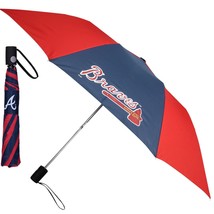MLB Atlanta Braves 2 colors 42&quot; Travel Umbrella by McArthur for Windcraft - £27.42 GBP