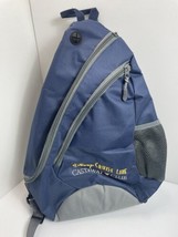 Disney Cruise Line Castaway Club Blue Sling Shoulder Backpack 15” X 14” - £8.15 GBP