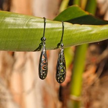 Hollow-out Silver Boho Chic Dangle and Drop Earrings, Dangling Silver Earrings - $30.00