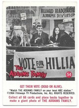 The Addams Family TV Series Trading Card #54 &quot;Get Their Vote&quot; Donruss 1964 VFN+ - £28.77 GBP