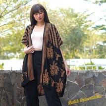  premium cotton batik cardigan bolero hummingbird motife for women - $200.00