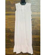 VGT Carole Night Gown Medium Pink Floral  Cottage Core Pleasant Lightwei... - $45.60 CAD