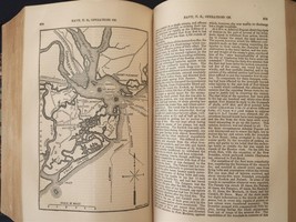 1863 Antique Us Cyclopedia History Civil War Maps Science Literature Military - £97.17 GBP