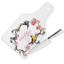 Amazing Grace Birds : Gift Cutting Board Cute Hummingbird Rose Flowers Goldfinch - £23.31 GBP+