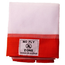 D.Line No Fly Zone Table-Throw Food Cover - Red - £19.78 GBP