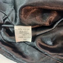 Firuze San Francisco Women's Back Zipper Orange Skirt Size 12 Made In USA image 4