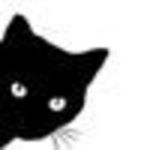 Cat Face Peering Funny Auto Decal Window Truck Auto Bumper Laptop Sticker Black  - £30.33 GBP