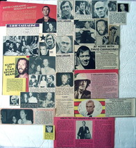 DAVID CARRADINE ~ 28 Color and B&amp;W Vintage Clippings, Articles from 1973-1983 - £5.25 GBP