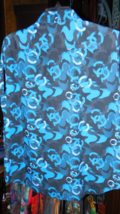 Robert Graham Blue Colorful  Short Sleeve Shirt Size Medium image 2