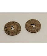 Pair Tokens Michigan Token Good For One Fare Muskegon Peoples Transport ... - £12.53 GBP