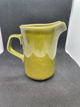 Ceramic Avocado Green MCM Creamer Small Pitcher Made in USA - £9.31 GBP