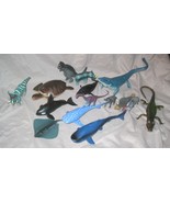 Rubber Hard Plastic Oceanic Sharks Whales Animal Dinosaur Toys Lot  - $826.88 MXN