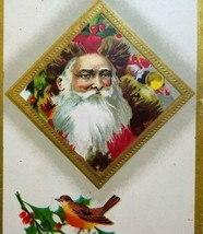 Santa Claus Song Birds 1911 Christmas Postcard Embossed Toronto Ontario Vintage - £17.56 GBP