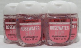 Bath &amp; Body Works PocketBac Hand Gel Lot Set of 5 ROSE WATER ROSEWATER &amp;... - £13.86 GBP