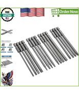 Durable 4-Inch Magnetic Screwdriver Bits Set with Hex, Phillips, Torx Heads - $526.10 MXN