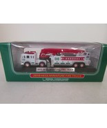 HESS 2010 MINIATURE FIRE TRUCK WITH LADDER MIB DISPLAY BASE WORKS  LotD - $9.88