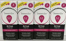 Summer&#39;s Eve Active Chafe Gel, Prevents &amp; Relieves Chafing, 1.5 oz 4pk EXP 9/23 - £15.14 GBP