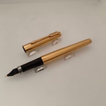 Parker 75 Insignia Gold Plated Fountain Pen with 14kt Nib Made in USA - £150.28 GBP