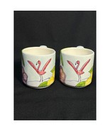 2 Ceramic TIKA Lotus International Mugs - £27.18 GBP