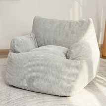 Higogogo Giant Bean Bag Chair Sofa, Big Comfy Chair For Bedroom Living, Grey - $181.99