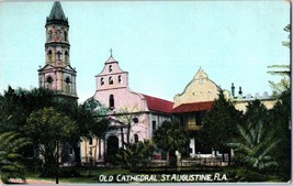 Old Cathedral St Augustine Florida Postcard - £8.72 GBP