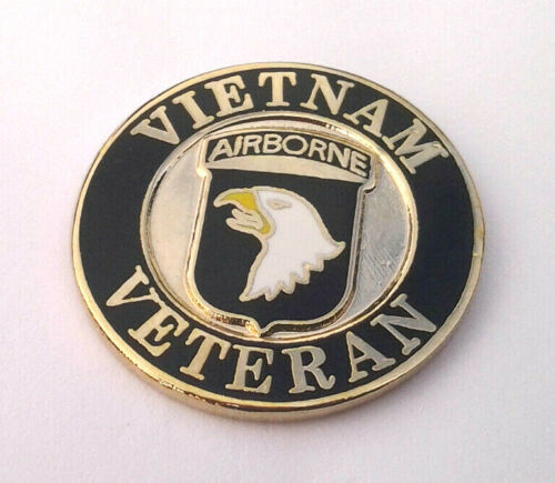 101st Airborne Vietnam Veteran (1&quot;) US Army Military Hat Pin 14680 Free ... - $10.98
