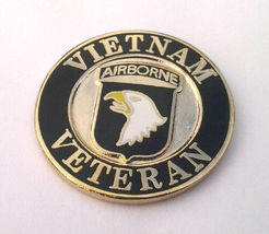 101st Airborne Vietnam Veteran (1&quot;) US Army Military Hat Pin 14680 Free ... - $10.98