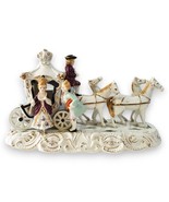 VTG 1950s Porcelain Horse Carriage Figurine Lamp Base Japan Colonial Sty... - $379.94 MXN