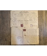 Certificat d&#39;immatriculation de décès de la Tchécoslovaquie 1935 - $51.46 CAD