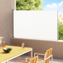  Side Awning Black Powder-Coated Steel 70.9x118.1 in Retractable - $3,248.55 MXN
