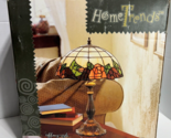 HomeTrends 18&quot; Tall Tiffany Style Table Lamp Cast Metal Bronze Base Vint... - $84.95