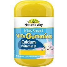 Nature&#39;s Way Kids Smart Vita Gummies Calcium 60 Pastilles - £20.82 GBP