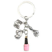 Mini Metal Cosmetics Charms Key Ring - New - $16.99