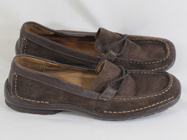 Timberland Smart Comfort System Brown Leather Loafers Size 8 M US Excellent - £9.35 GBP