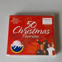 50 Christmas Favorites (2 CDs/1 DVD) Brand New, Sealed, Three Tenors - £6.96 GBP