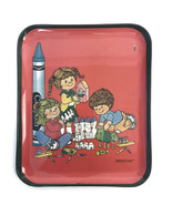 Vintage Retro Ca. 1970s Crayola Crayons Melamine TrayBinney Smith Red 10... - $23.71 CAD