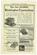 1903 Typewriter Antique Print Ad Remington Yost American Mixed 3 Ads 1 Page - $14.45