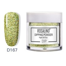Rosalind Nails Dipping Powder - Gradient Effect - Durable - *YELLOW GLIT... - £2.35 GBP