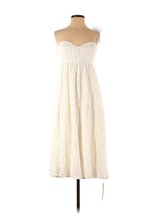 NWT Reformation Evangelina in Ivory Lace Tie Straps Fit &amp; Flare Tank Dress 4 - £187.84 GBP