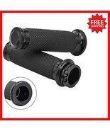 Harley Compatible 1-Inch Motorcycle Grips – Rubber &amp; Aluminum Design for... - $67.48 CAD