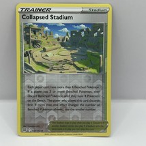 Pokemon Sword &amp; Shield: Brilliant Stars Collapsed Stadium 137/172 Reverse Holo - £1.57 GBP