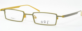 Ogi 5020 303 Spinach Green /YELLOW Eyeglasses Titanium Frame 44-19-135mm (Notes) - $59.40